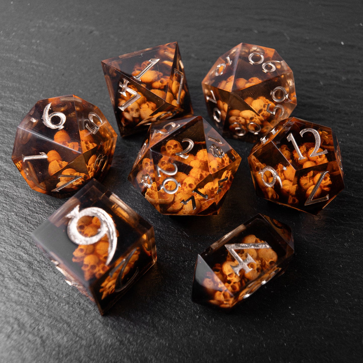 Unique designs: inspired by magic and epic adventures.
Handcrafted: made with love for detail and your gaming experience.
For play and display: perfect for DnD nights or as a collector’s treasure.
Legendary rolls: let your dice become part of every story.
Personal touch: each set carries its own character and charm.
DnD, dice, larp, fantasy, dungeons and dragons, ttrpg, handmade, Vampire: The Masquerade, dark aesthetic, dice making, resin dice, dice goblin, handmade dice, custom dice