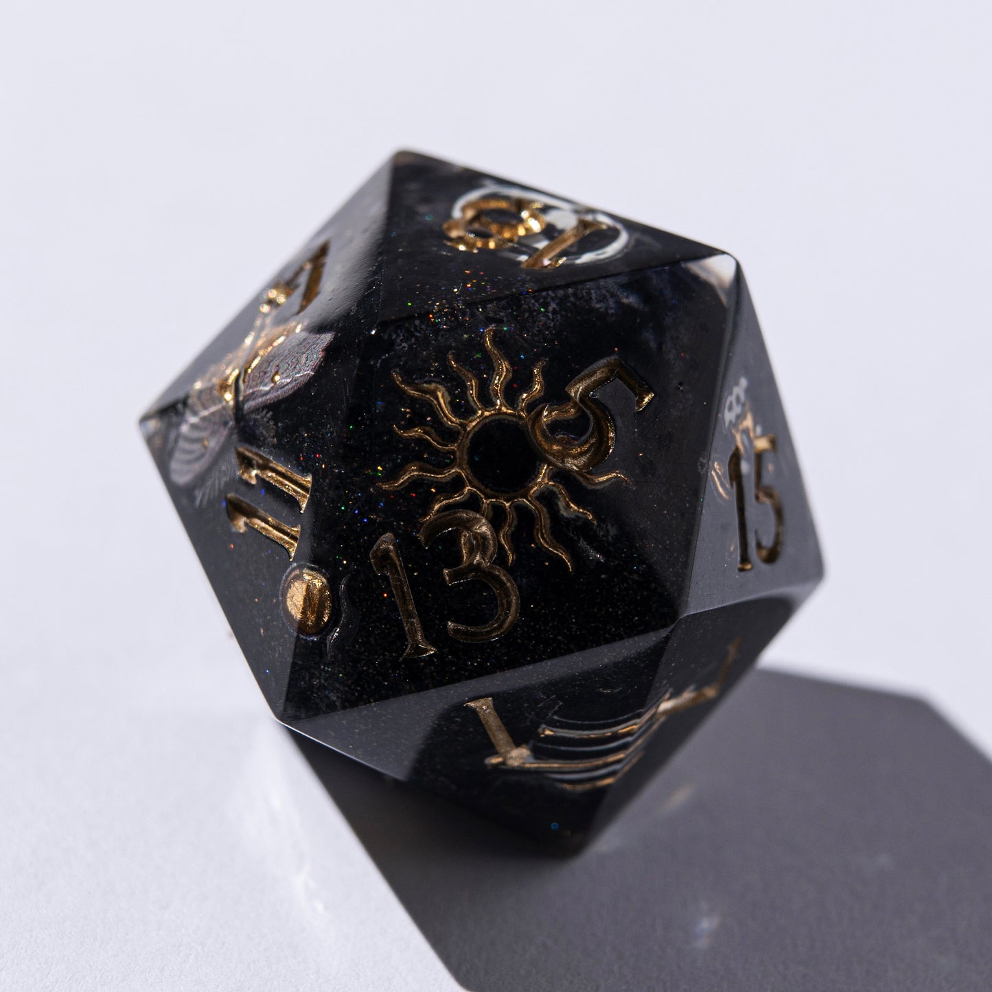 DnD, dice, larp, fantasy, dungeons and dragons, ttrpg, handmade, Vampire: The Masquerade, dark aesthetic, dice making, resin dice, dice goblin, handmade dice, custom dice