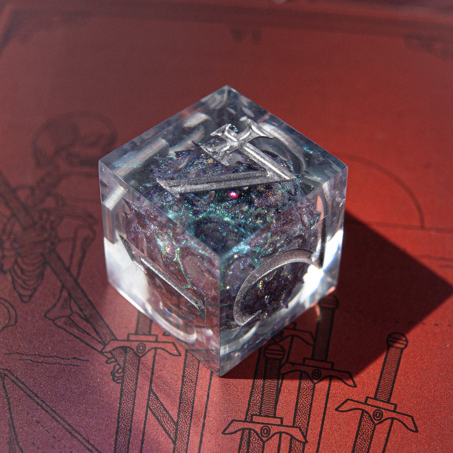 Unique designs: inspired by magic and epic adventures.
Handcrafted: made with love for detail and your gaming experience.
For play and display: perfect for DnD nights or as a collector’s treasure.
Legendary rolls: let your dice become part of every story.
Personal touch: each set carries its own character and charm.
DnD, dice, larp, fantasy, dungeons and dragons, ttrpg, handmade, Vampire: The Masquerade, dark aesthetic, dice making, resin dice, dice goblin, handmade dice, custom dice