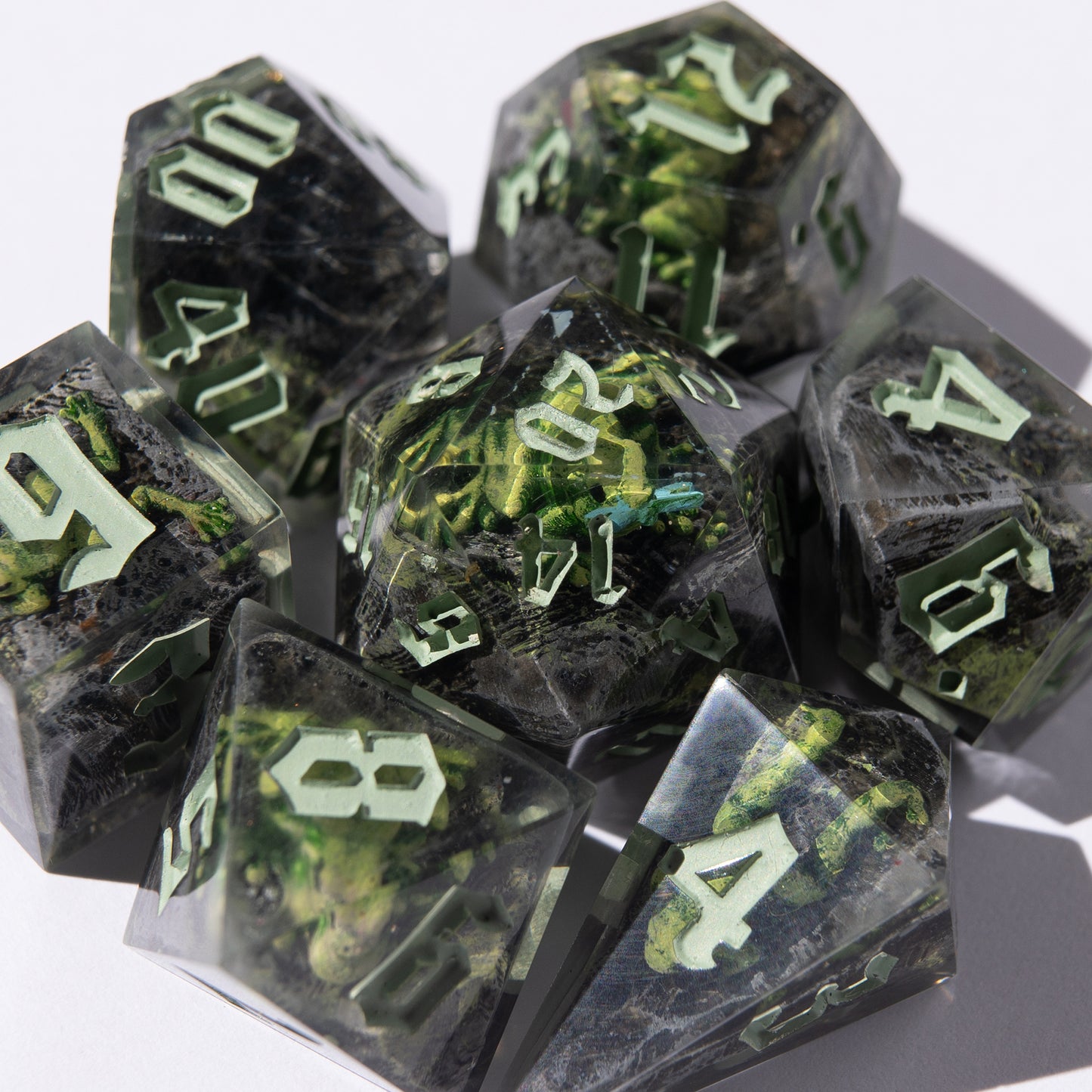 DnD, dice, larp, fantasy, dungeons and dragons, ttrpg, handmade, Vampire: The Masquerade, dark aesthetic, dice making, resin dice, dice goblin, handmade dice, custom dice