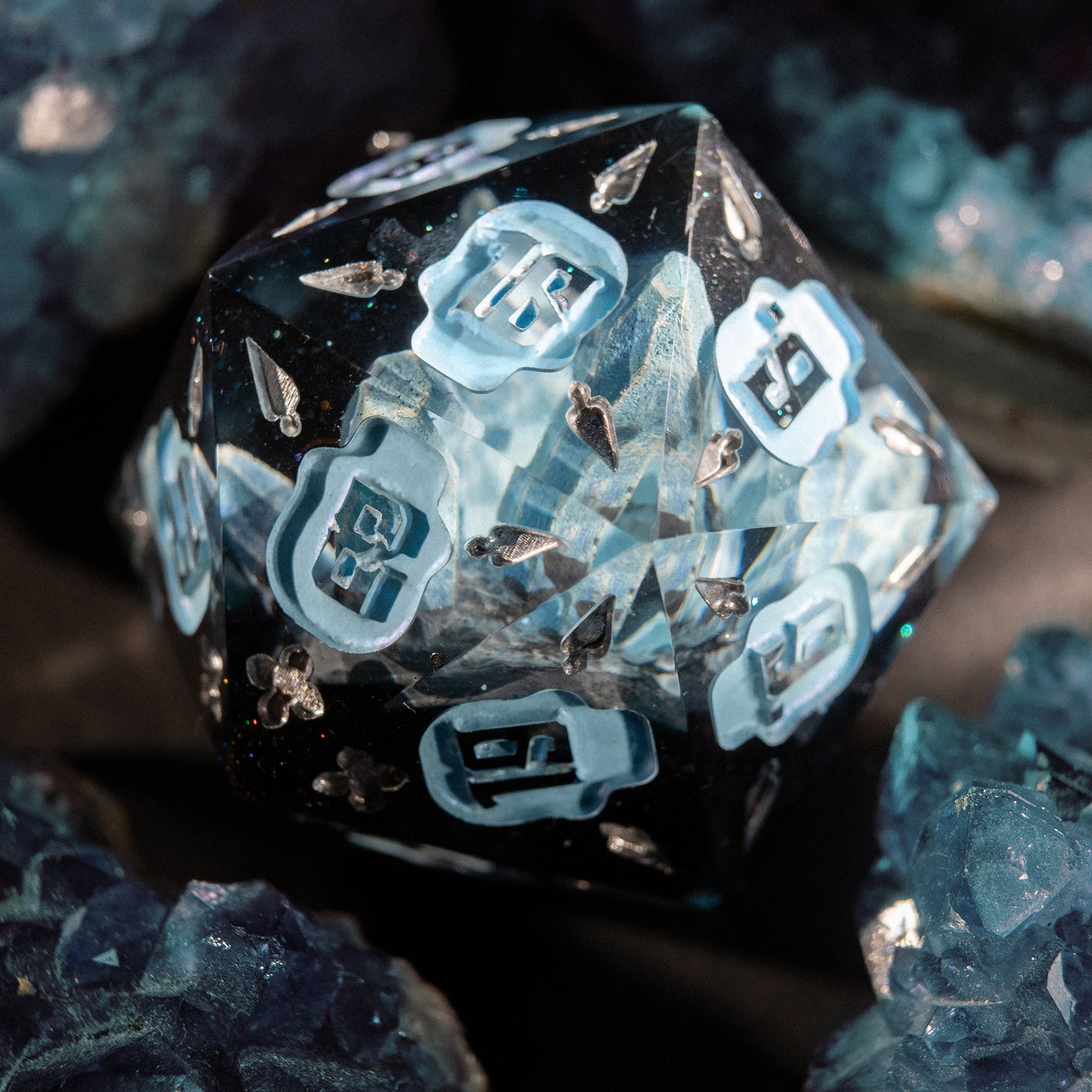 Unique designs: inspired by magic and epic adventures.
Handcrafted: made with love for detail and your gaming experience.
For play and display: perfect for DnD nights or as a collector’s treasure.
Legendary rolls: let your dice become part of every story.
Personal touch: each set carries its own character and charm.
DnD, dice, larp, fantasy, dungeons and dragons, ttrpg, handmade, Vampire: The Masquerade, dark aesthetic, dice making, resin dice, dice goblin, handmade dice, custom dice