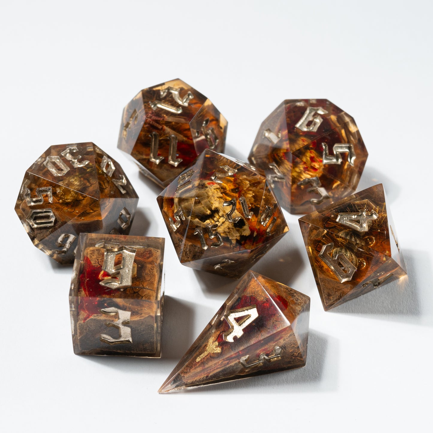 DnD, dice, larp, fantasy, dungeons and dragons, ttrpg, handmade, Vampire: The Masquerade, dark aesthetic, dice making, resin dice, dice goblin, handmade dice, custom dice