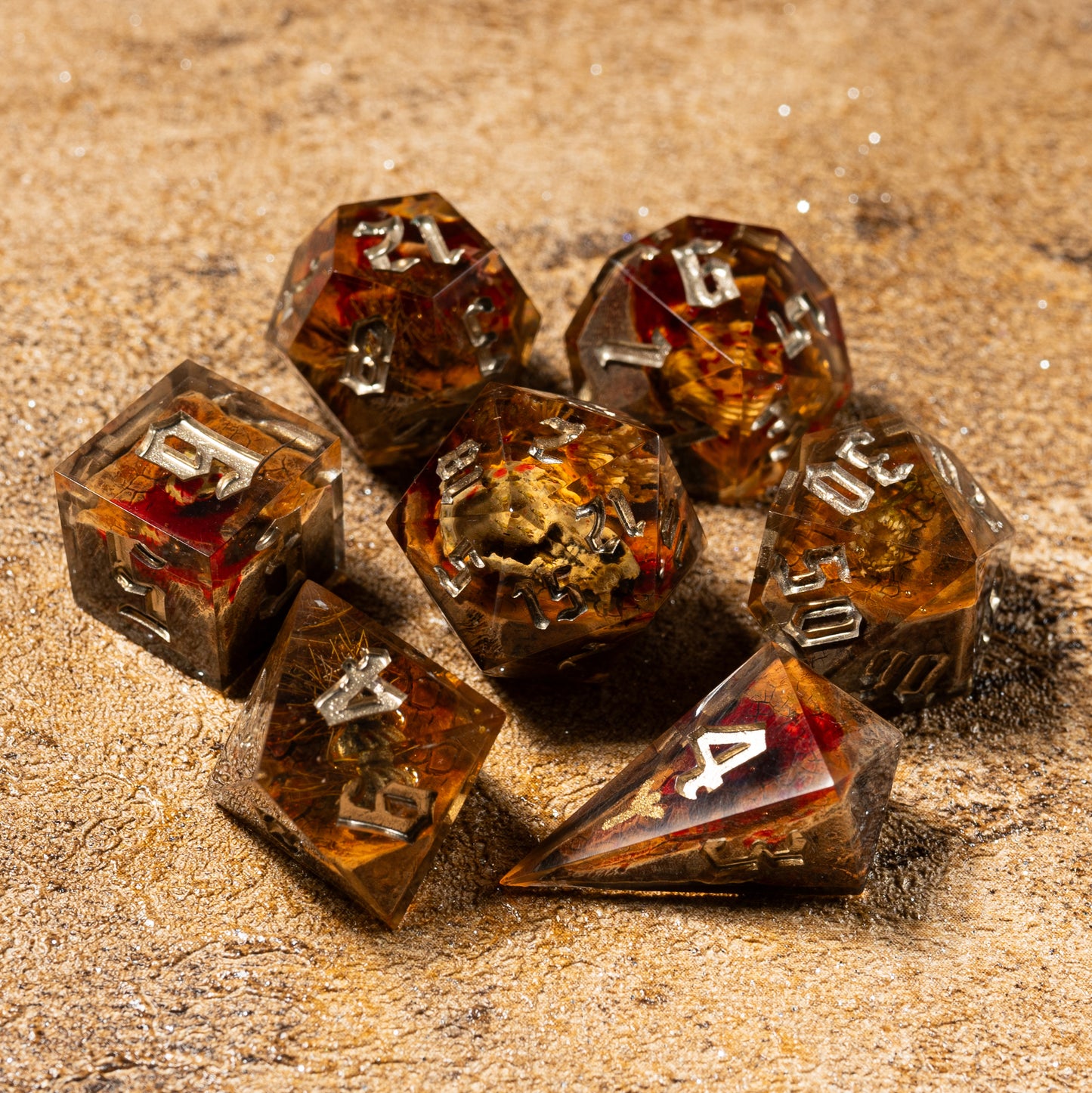 DnD, dice, larp, fantasy, dungeons and dragons, ttrpg, handmade, Vampire: The Masquerade, dark aesthetic, dice making, resin dice, dice goblin, handmade dice, custom dice