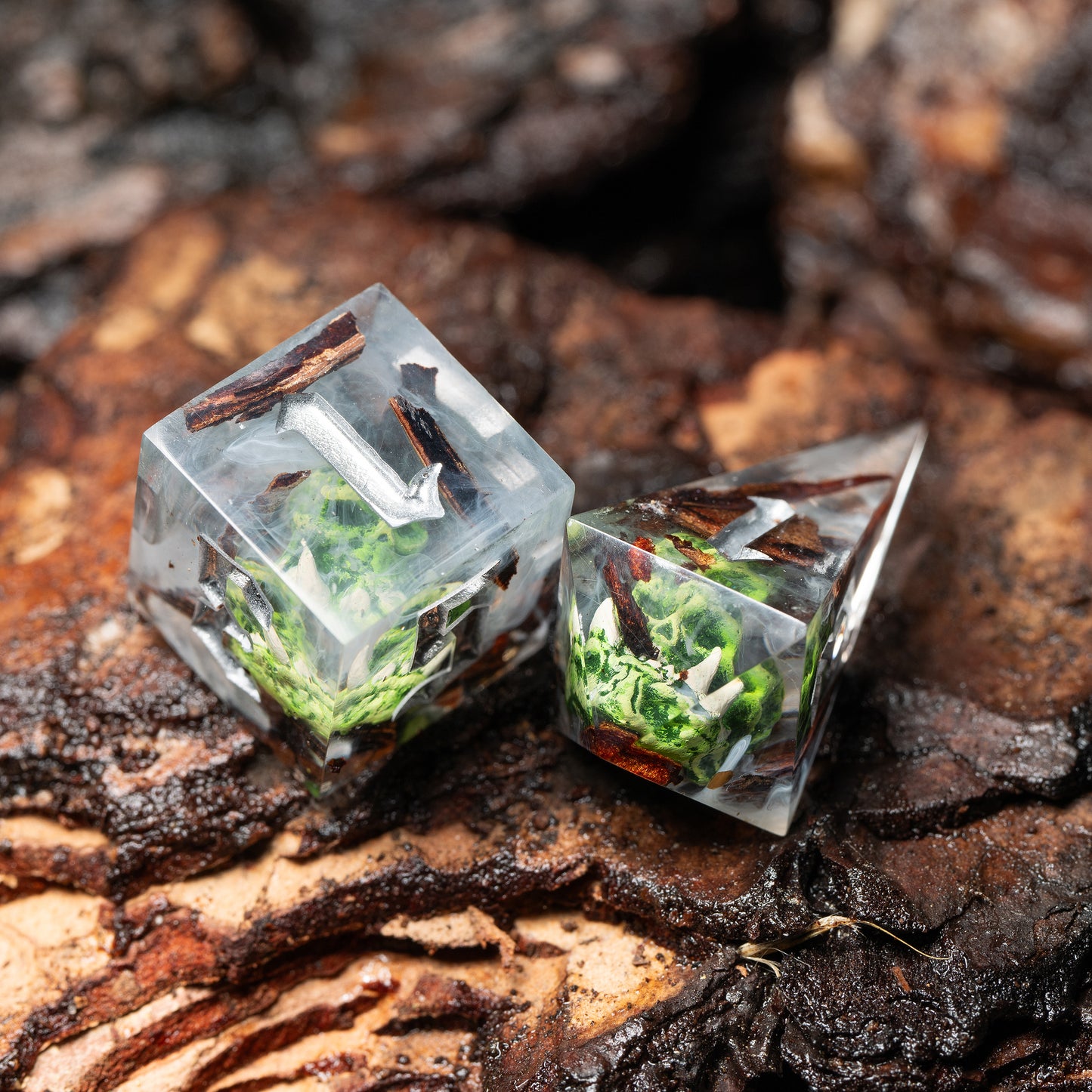 DnD, dice, larp, fantasy, dungeons and dragons, ttrpg, handmade, Vampire: The Masquerade, dark aesthetic, dice making, resin dice, dice goblin, handmade dice, custom dice