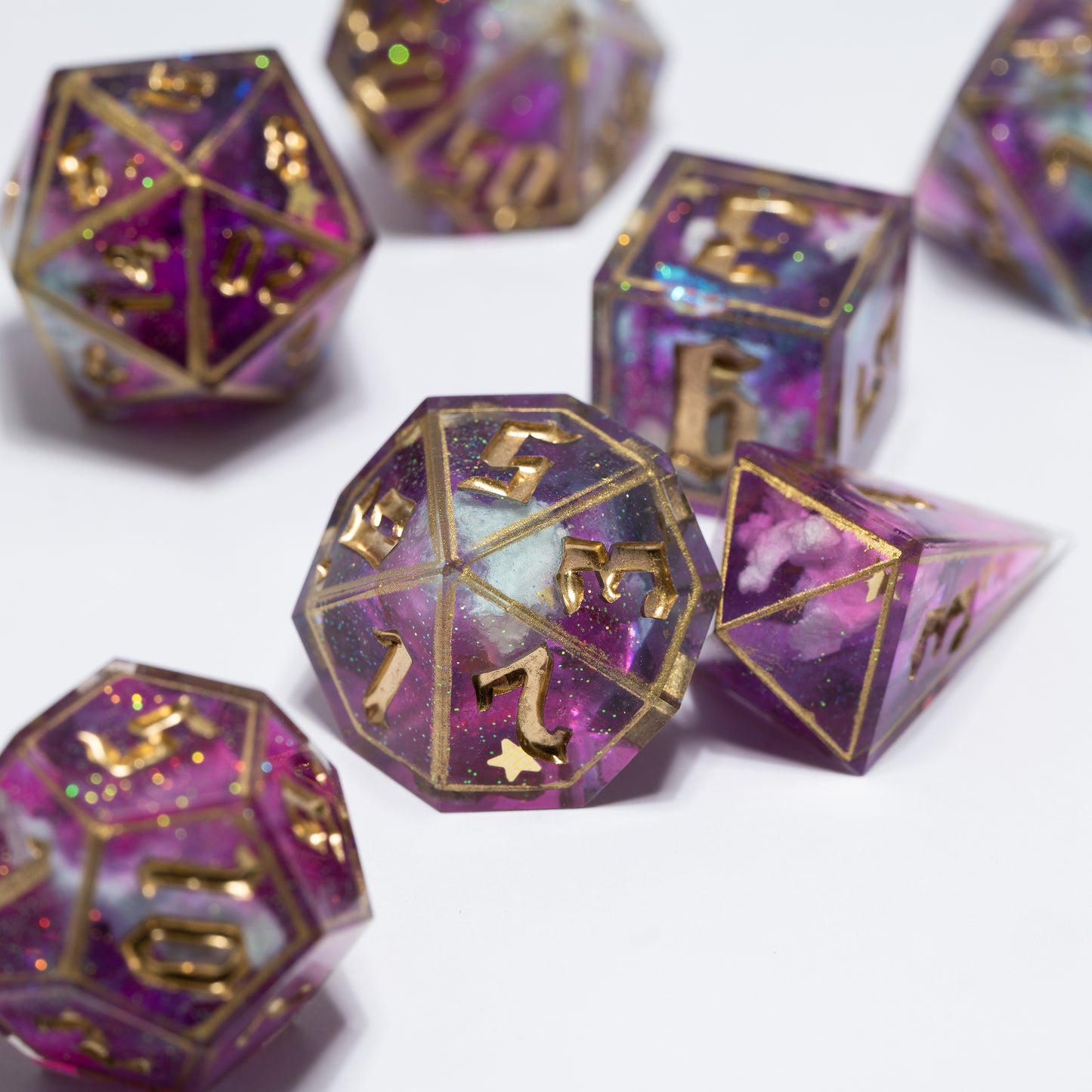 DnD, dice, larp, fantasy, dungeons and dragons, ttrpg, handmade, Vampire: The Masquerade, dark aesthetic, dice making, resin dice, dice goblin, handmade dice, custom dice