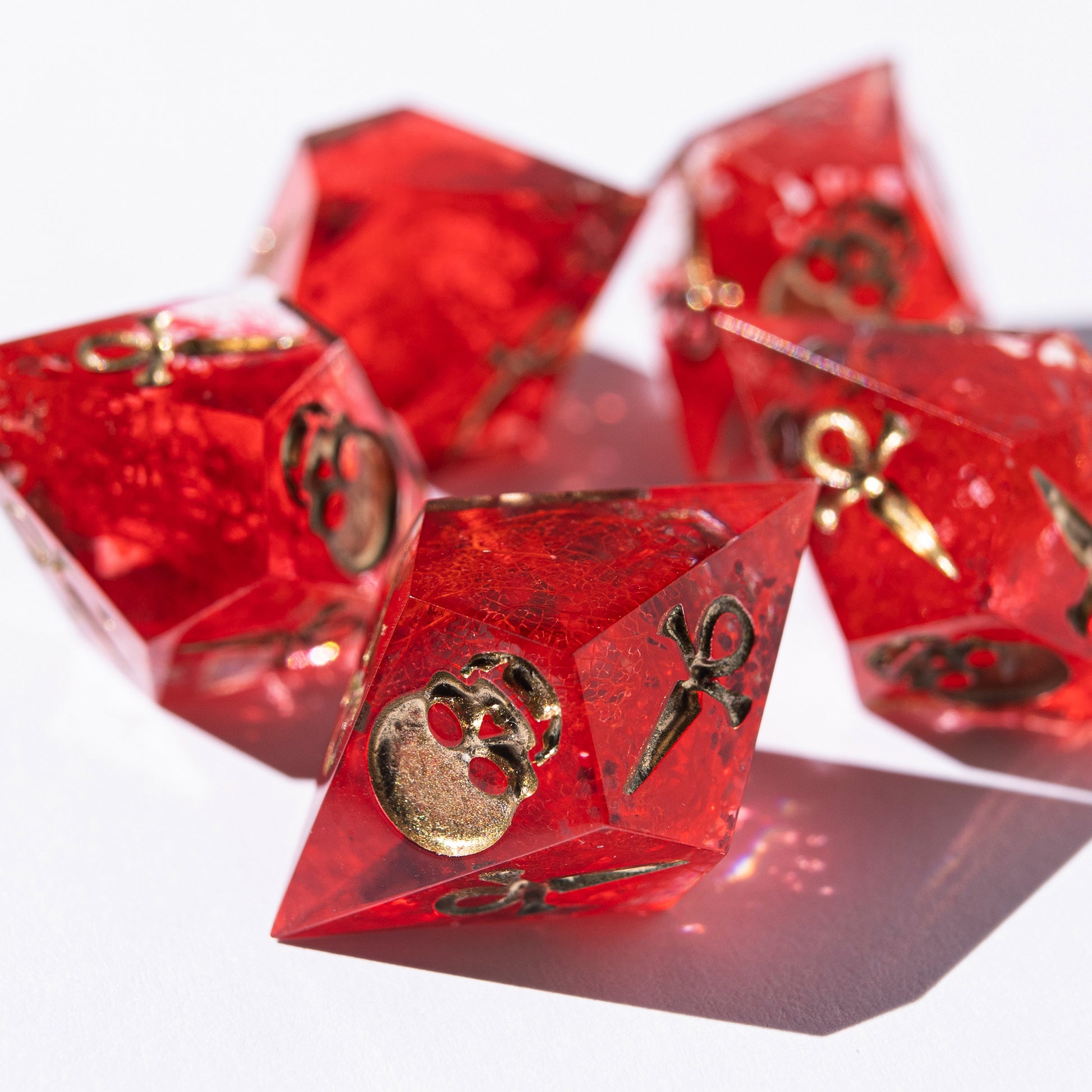 
DnD, dice, larp, fantasy, dungeons and dragons, ttrpg, handmade, Vampire: The Masquerade, dark aesthetic, dice making, resin dice, dice goblin, handmade dice, custom dice