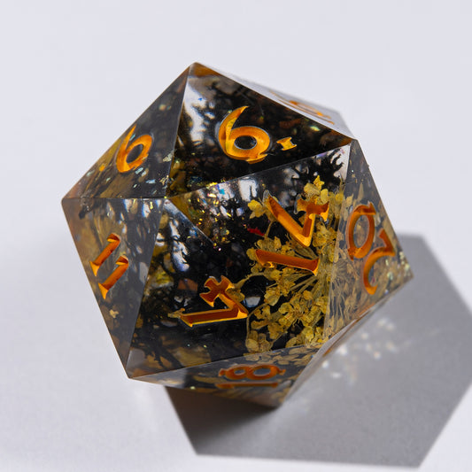 D20 with natural flowers