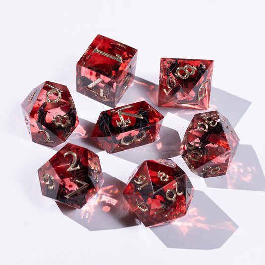 Unique designs: inspired by magic and epic adventures.
Handcrafted: made with love for detail and your gaming experience.
For play and display: perfect for DnD nights or as a collector’s treasure.
Legendary rolls: let your dice become part of every story.
Personal touch: each set carries its own character and charm.