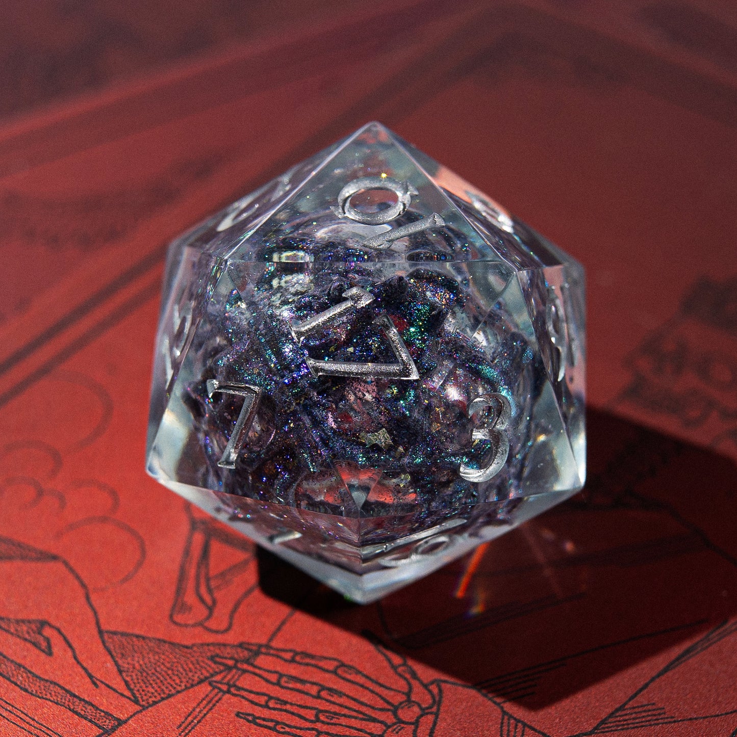Unique designs: inspired by magic and epic adventures.
Handcrafted: made with love for detail and your gaming experience.
For play and display: perfect for DnD nights or as a collector’s treasure.
Legendary rolls: let your dice become part of every story.
Personal touch: each set carries its own character and charm.


DnD, dice, larp, fantasy, dungeons and dragons, ttrpg, handmade, Vampire: The Masquerade, dark aesthetic, dice making, resin dice, dice goblin, handmade dice, custom dice