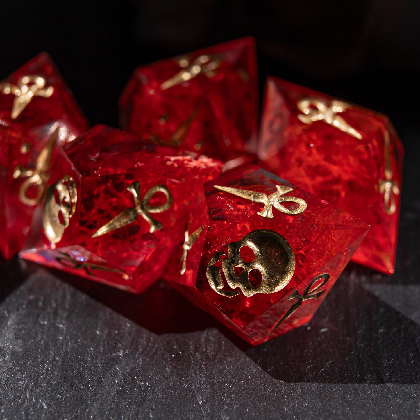 
DnD, dice, larp, fantasy, dungeons and dragons, ttrpg, handmade, Vampire: The Masquerade, dark aesthetic, dice making, resin dice, dice goblin, handmade dice, custom dice