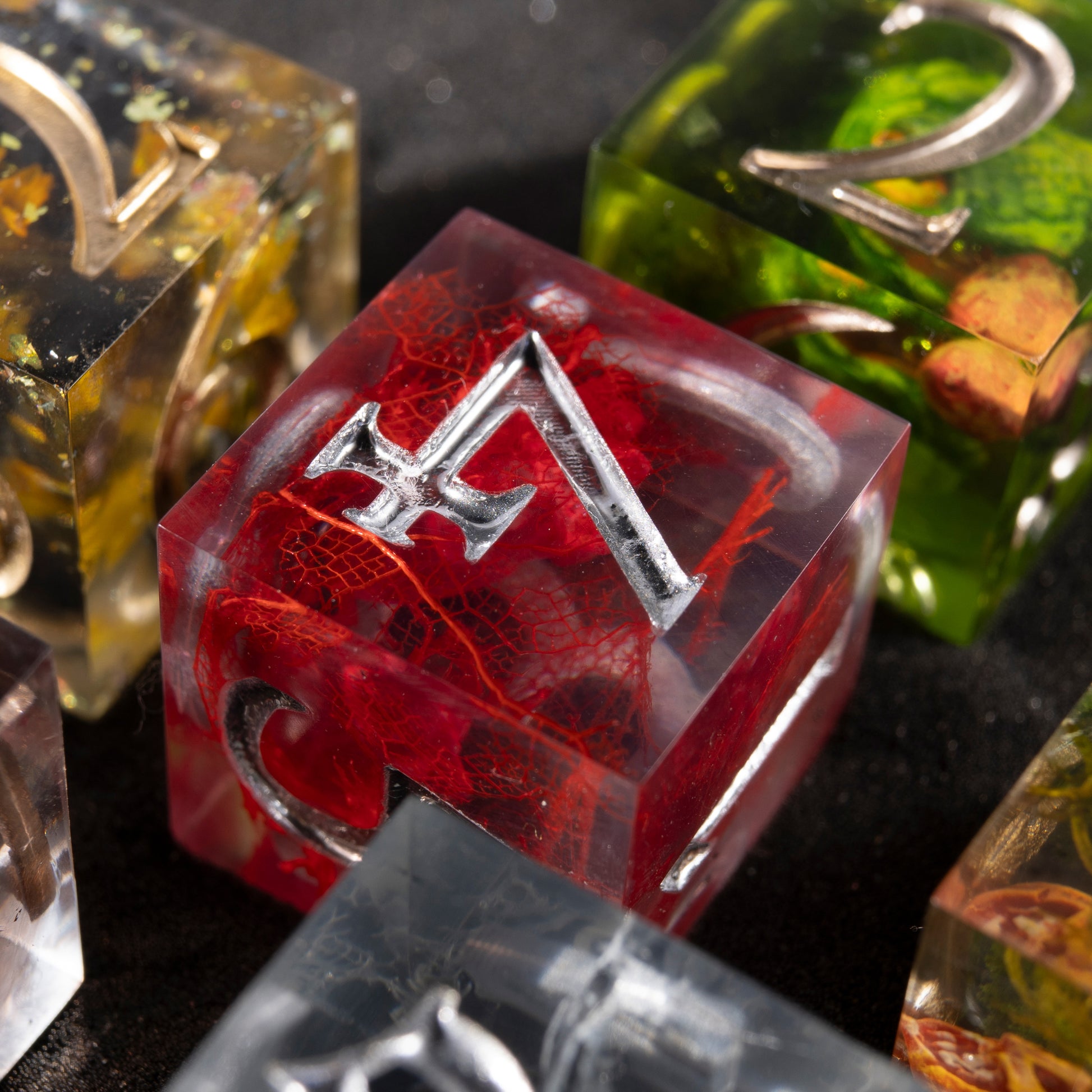 
DnD, dice, larp, fantasy, dungeons and dragons, ttrpg, handmade, Vampire: The Masquerade, dark aesthetic, dice making, resin dice, dice goblin, handmade dice, custom dice