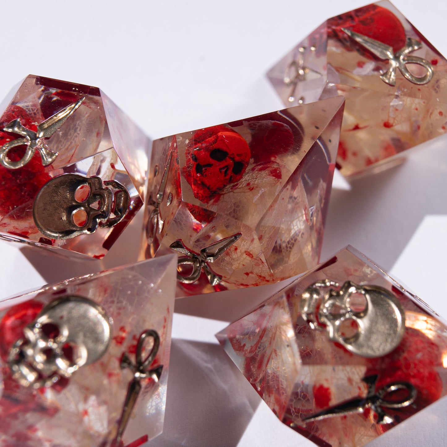 
DnD, dice, larp, fantasy, dungeons and dragons, ttrpg, handmade, Vampire: The Masquerade, dark aesthetic, dice making, resin dice, dice goblin, handmade dice, custom dice