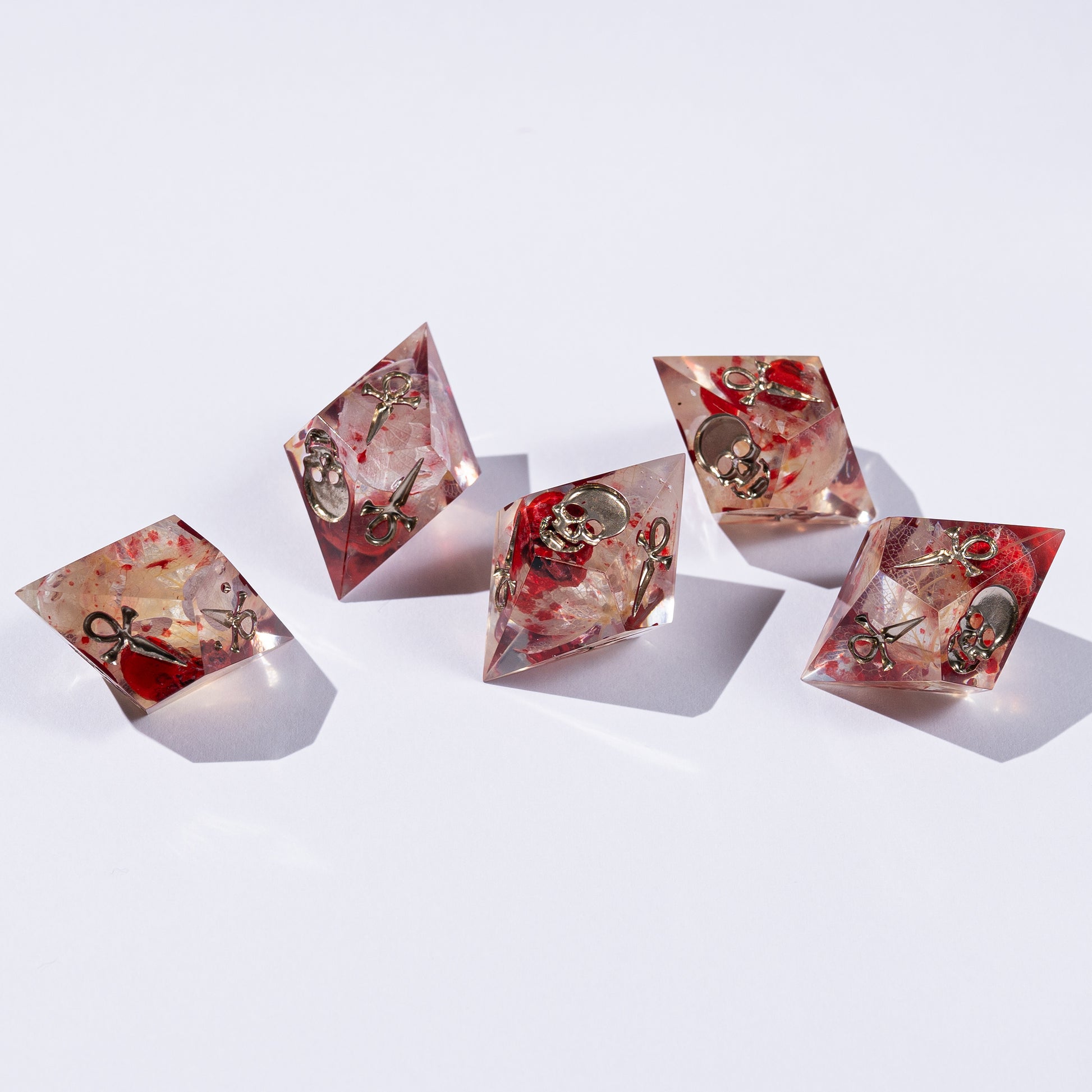 
DnD, dice, larp, fantasy, dungeons and dragons, ttrpg, handmade, Vampire: The Masquerade, dark aesthetic, dice making, resin dice, dice goblin, handmade dice, custom dice