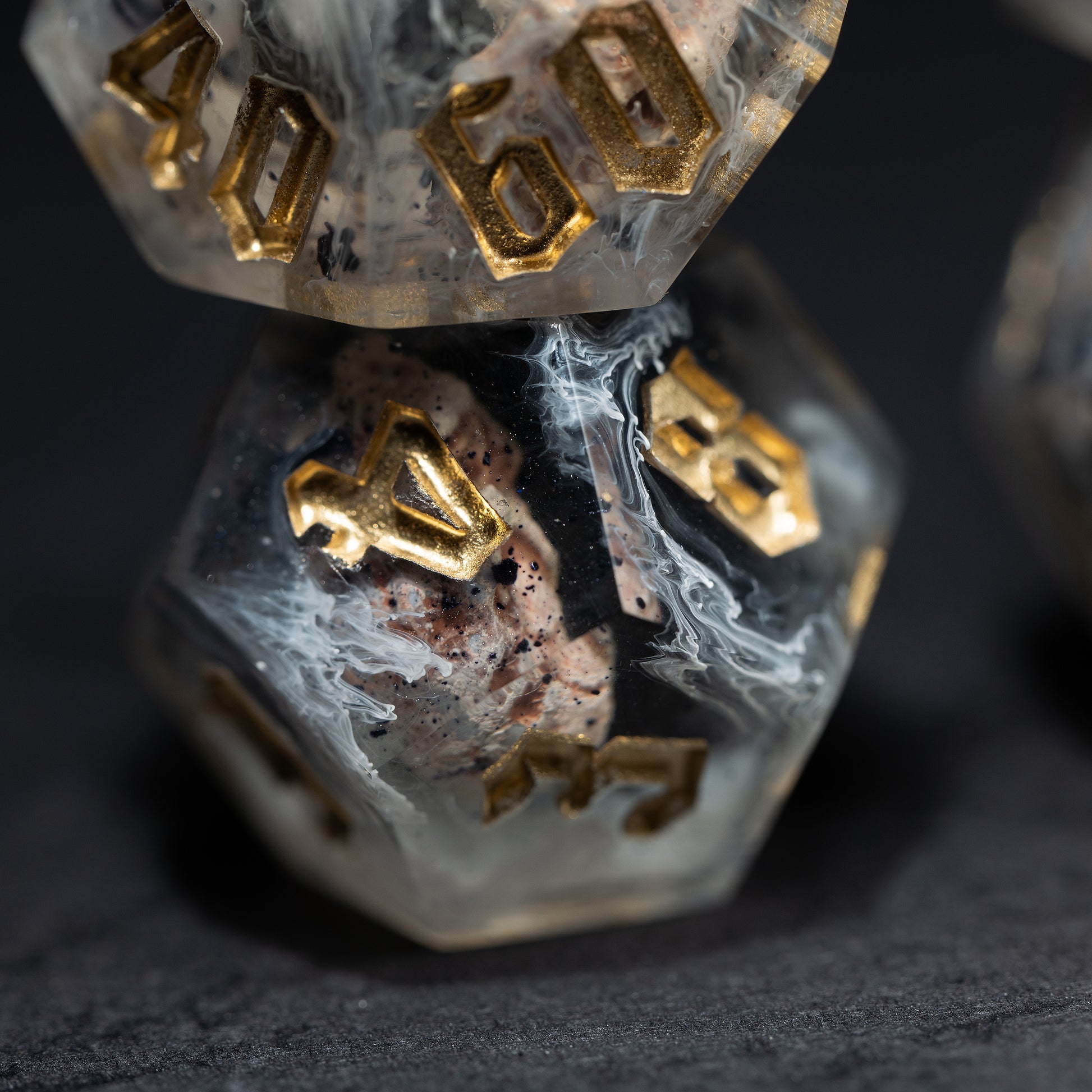 
DnD, dice, larp, fantasy, dungeons and dragons, ttrpg, handmade, Vampire: The Masquerade, dark aesthetic, dice making, resin dice, dice goblin, handmade dice, custom dice