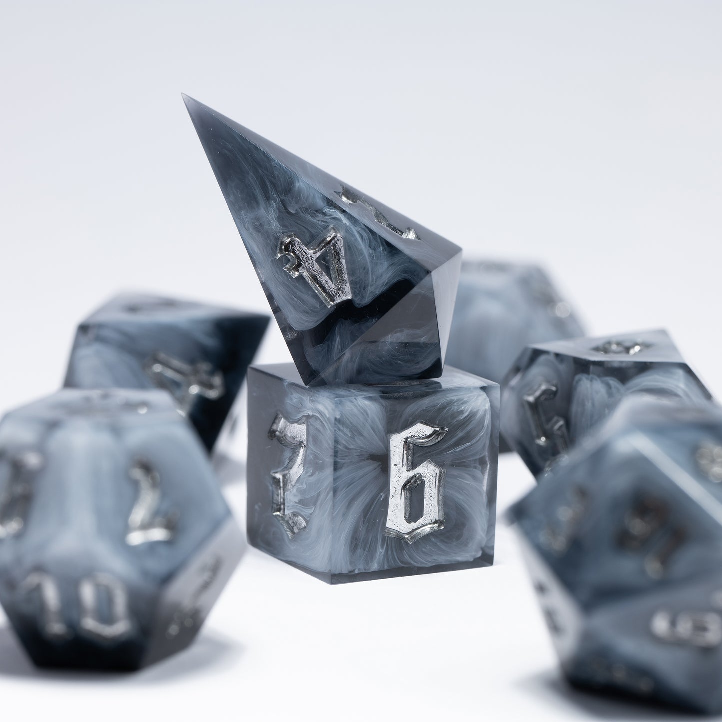 
DnD, dice, larp, fantasy, dungeons and dragons, ttrpg, handmade, Vampire: The Masquerade, dark aesthetic, dice making, resin dice, dice goblin, handmade dice, custom dice